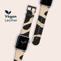 Contours Vegan Leather Apple Watch Band, thumbnail 1 of 7