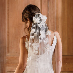 Barely There Flower Wedding Veil By Britten