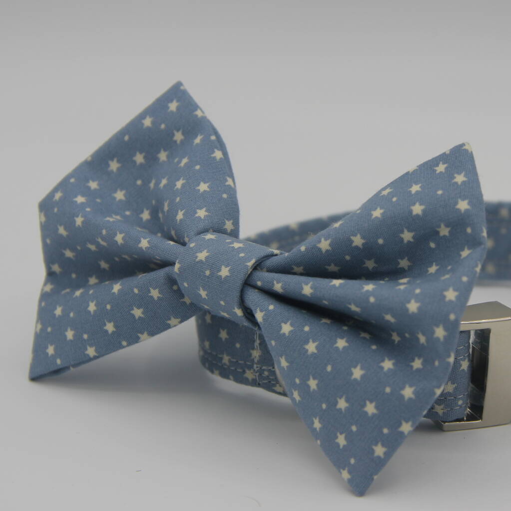 Blue Star Dog Bow Tie, 1 of 4