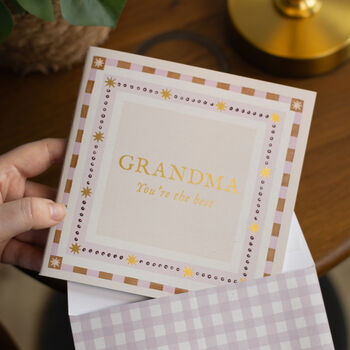 Grandma You're The Best, A Fill In The Blanks Gift Book With Posting Envelope, 2 of 12