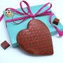 Large Dark Chocolate Heart Kiss Gift, thumbnail 2 of 4