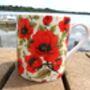 Jumbo Mug In Vibrant Red Poppy Design, thumbnail 9 of 12