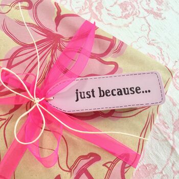 'Just Because' Handmade Wooden Gift Tag, 2 of 2
