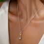 Sterling Silver Lily Of The Valley Flower Charm Necklace, thumbnail 1 of 6