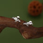 Sterling Silver Bird 16 G Flat Back Labret Earrings, thumbnail 1 of 10