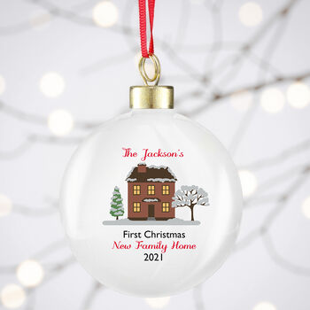 Personalised Cosy Christmas Bauble, 5 of 6