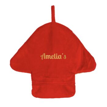 Personalised Red Mushroom Hot Water Bottle, 3 of 3