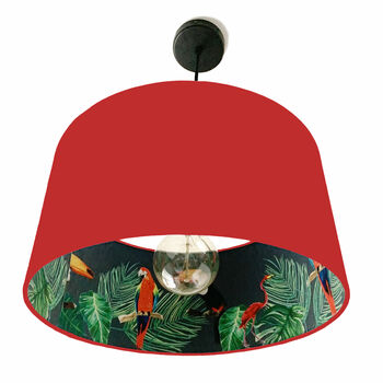 Lampshade With Tropical Rainforest Lining, 5 of 8