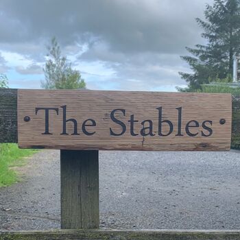 Barrel Stave House Sign, 3 of 4