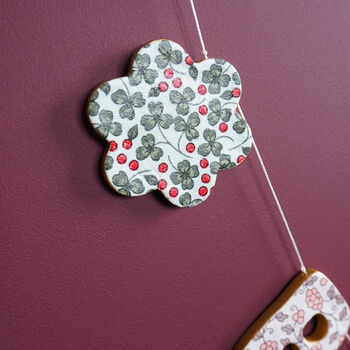 Personalised Floral Clay Name Garland, 5 of 6