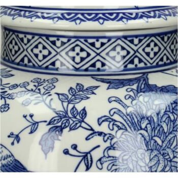 Chinoiserie Ginger Jar Pot And Vaals White Blue Porcelain, 4 of 7
