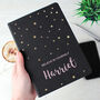 Personalised Starry Hardback Notebook, thumbnail 2 of 10
