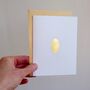 Handmade Golden Egg Gold Leaf Easter Card, thumbnail 1 of 6
