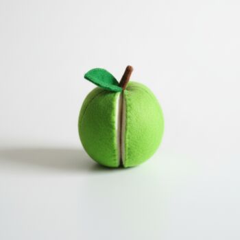 Cuttable Felt Apple Toy – Interactive, Handmade, Ukca/Ce Certified, 2 of 8