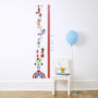 Personalised Circus Height Chart Wall Stickers, thumbnail 1 of 7