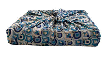 Art Deco Fabric Gift Wrap Reusable Furoshiki, 4 of 10