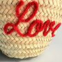 Handmade Christmas Mini Straw 'Love' Basket, thumbnail 10 of 12