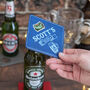 Beer Bottle Cap Pu Leather Coaster With Bottle Opener, thumbnail 1 of 2