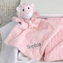 Personalised Pink Sherpa Blanket And Lion Comforter Set, thumbnail 3 of 8