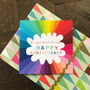 Colourful Happy Anniversary Card, thumbnail 1 of 5