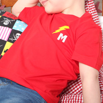 Childrens Super Hero Flash Personalised T Shirt, 2 of 4