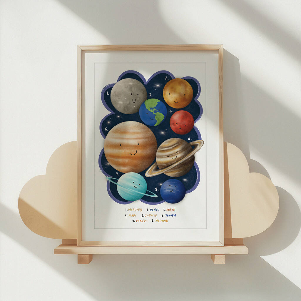 'On Another Planet' Children's Nursery Art Print