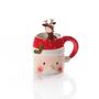 Christmas Ceramic Santa Mug And Spoon, thumbnail 2 of 2