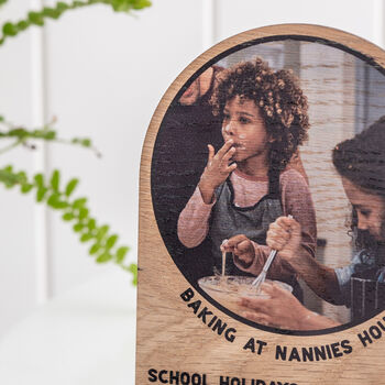 Freestanding Wooden Grandparents Photo Plaque, 3 of 6