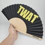Handheld Twat Folding Fan, thumbnail 3 of 3