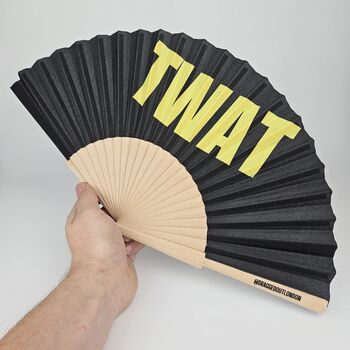Handheld Twat Folding Fan, 3 of 3