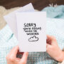 Sorry You’re Feeling Under The Weather Greeting Card, thumbnail 2 of 2