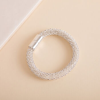 Silver Colour Crystal Encrusted Bracelet, 3 of 3