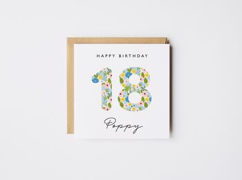 Personalised Happy 50th Birthday Card Liberty Style *Age Options, 3 of 10