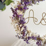 Personalised Dried Flower Round Cake Topper, thumbnail 3 of 8