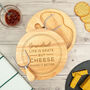 Personalised 'Life Is Grate' Pun Cheeseboard Gift Set, thumbnail 2 of 6