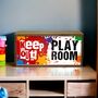 Wooden Light Box Kid's Room Keep Out, thumbnail 1 of 4