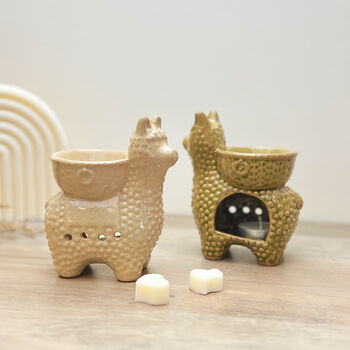 Llama And Alpaca Wax Burner Gift Set With Wax Melts, 2 of 9