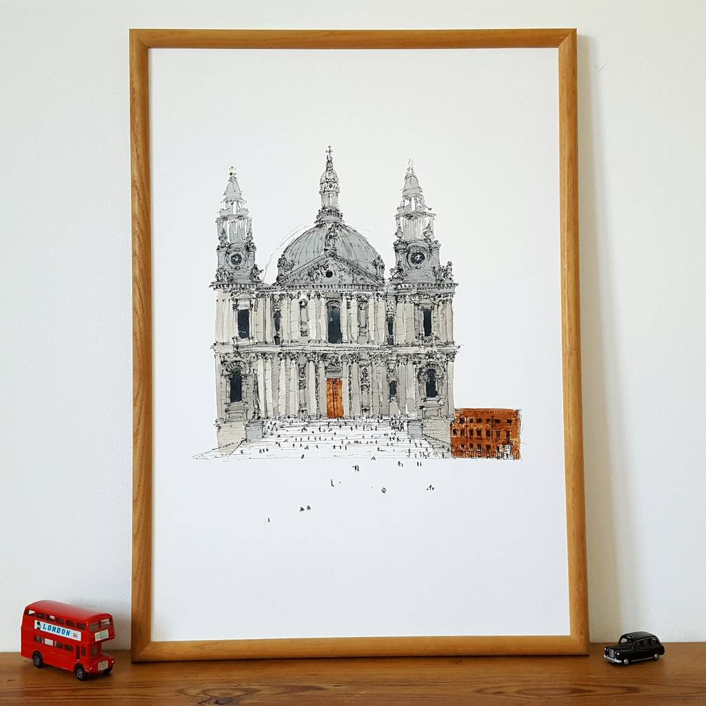 St Paul's Cathedral London Limited Edition Giclee Print, 1 of 5
