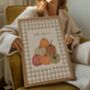 Hello Autumn Cosy Gingham Print, thumbnail 3 of 3