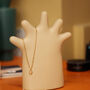 Minimalist Hand Shaped Ceramic Jewellery Holder Ring And Necklace Stand, thumbnail 6 of 10