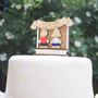 Personalised Football Fans Wedding Cake Topper, thumbnail 2 of 8