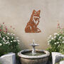 Sitting Fox Metal Wall Art For Garden And Interior Decor Gift, thumbnail 8 of 10