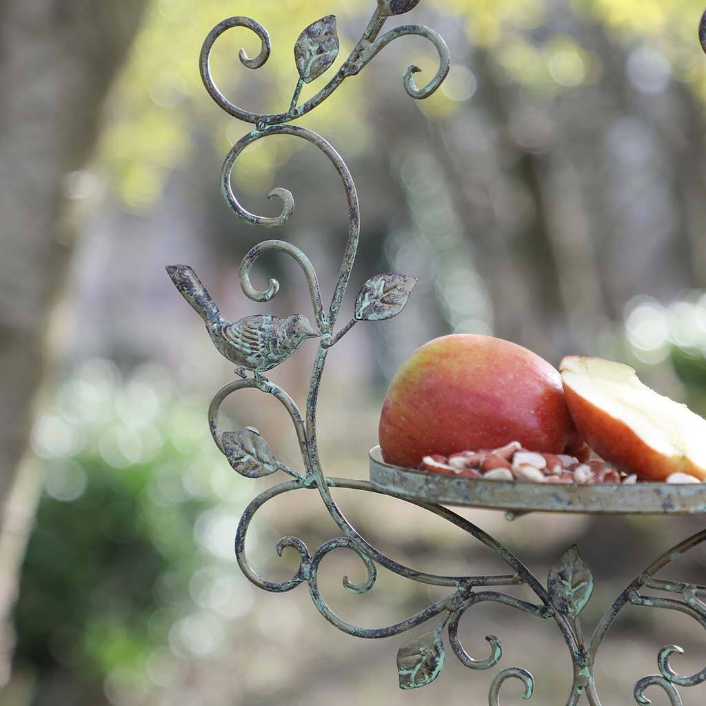 mum's personalised ornate hanging garden bird dish by dibor