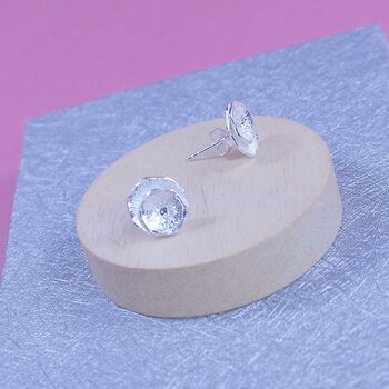 Sterling Silver Florette Studs, 2 of 3