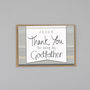Thank You For Being My Godfather Card Personalised, thumbnail 1 of 2