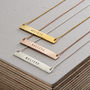 Personalised Flat Bar Necklace, thumbnail 5 of 9