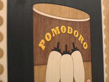 Pomodoro San Marzano Tomatoes Wooden Wall Art, 6 of 9