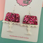 Jelly On A Plate Glitter Resin Earrings, thumbnail 3 of 5