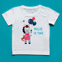 Little Zebra Birthday Name And Age T Shirt, thumbnail 3 of 4