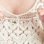 Black Rhodium Silver Tourmaline Pebble Drop Necklace, thumbnail 2 of 10